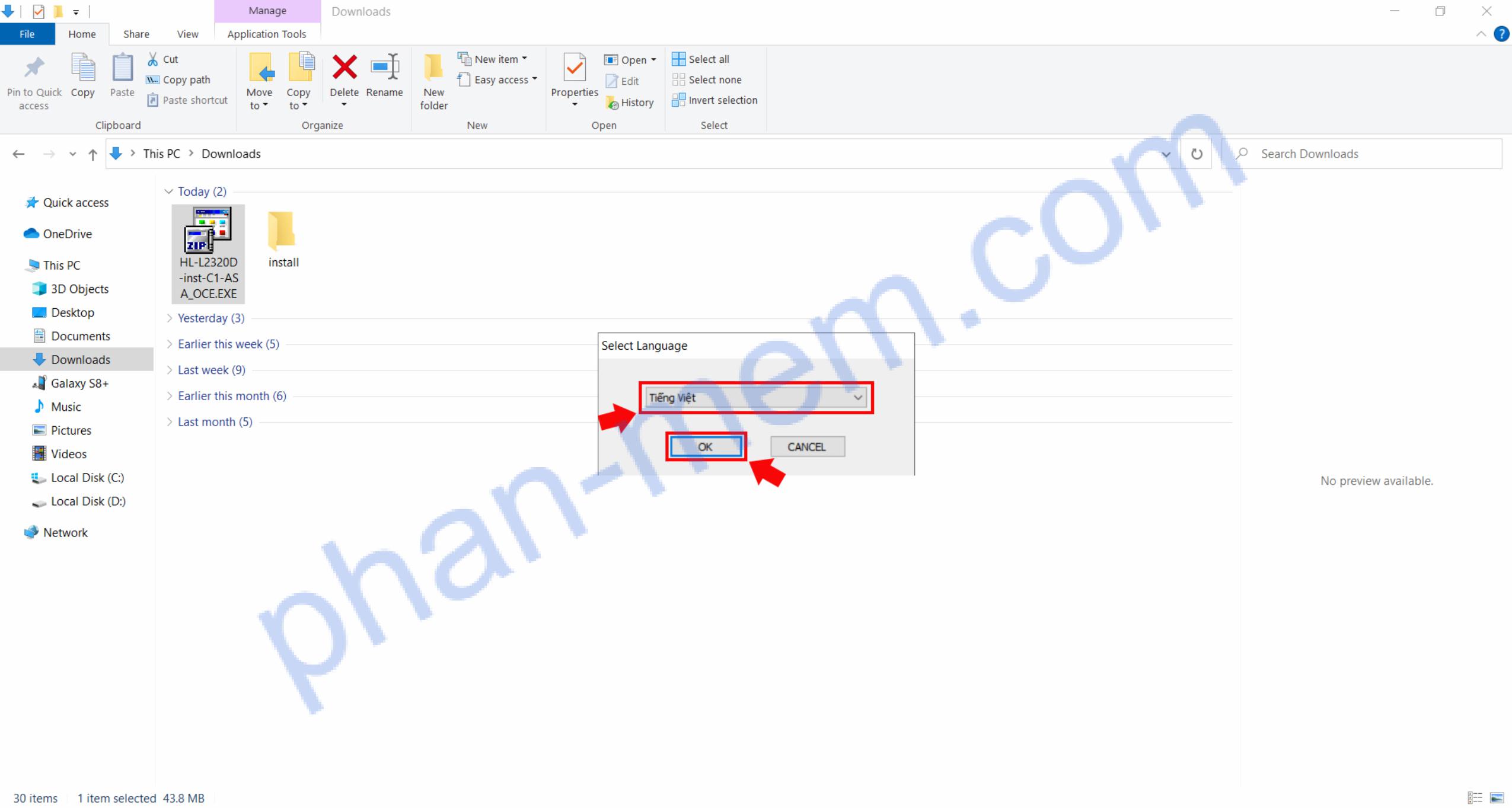 huong dan cai dat driver may in brother hl l2321d 1 1 hinh anh 1