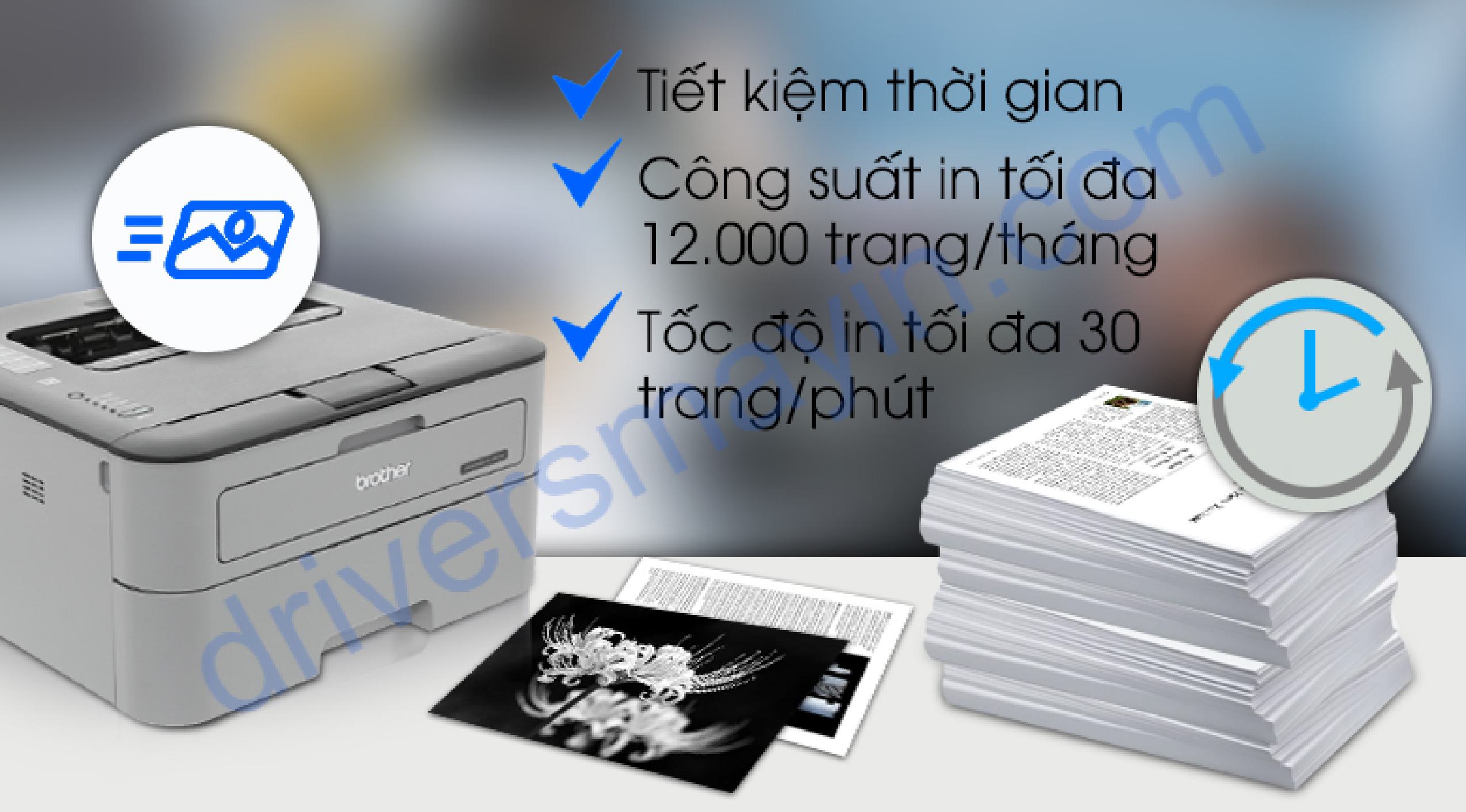 may in laser trang den brother hl l2321d chinh hang gia tot